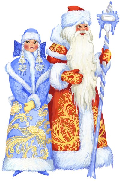 Изображение Деда Мороза и Снегурочки