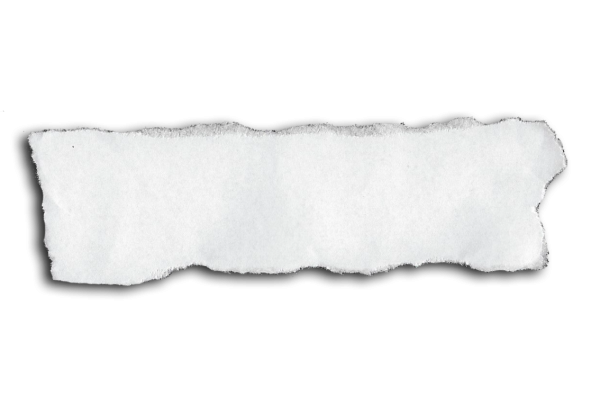 Оторванный кусок бумаги