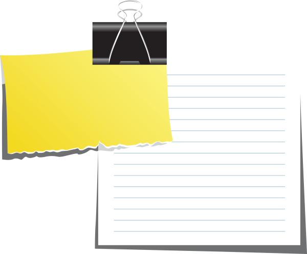 Отрывной лист на прозрачном фоне