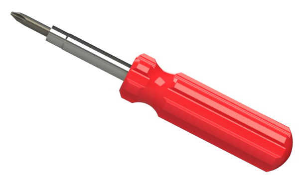 Отвертка крестовая вектор