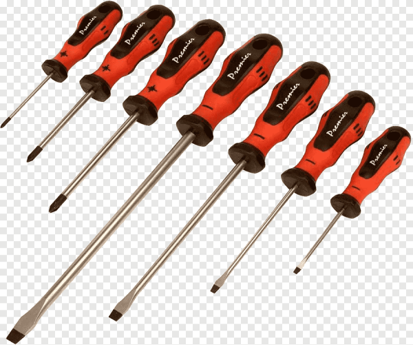 Отвертка на белом фоне