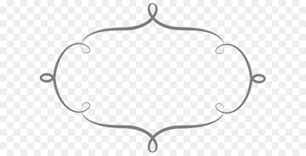 Овальная фигурная рамка