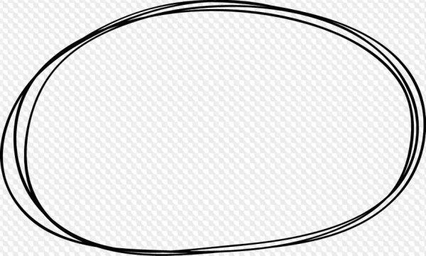 Овальная рамка простая