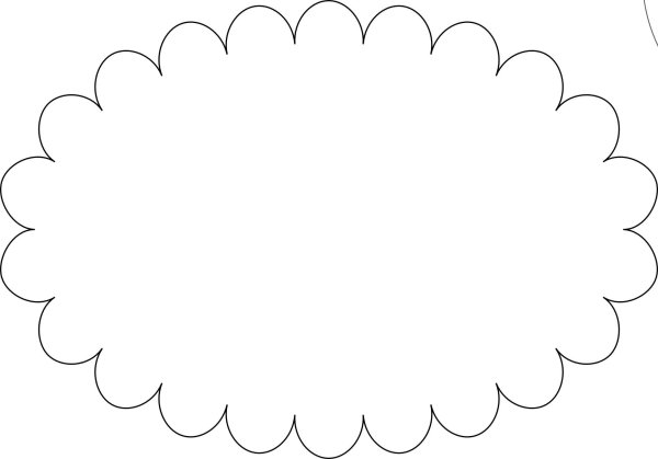 Овал с волнистыми краями