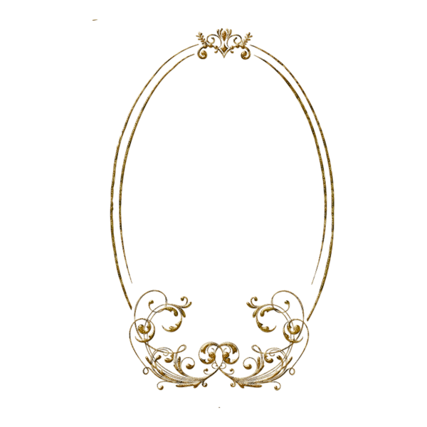 Красивая овальная рамка