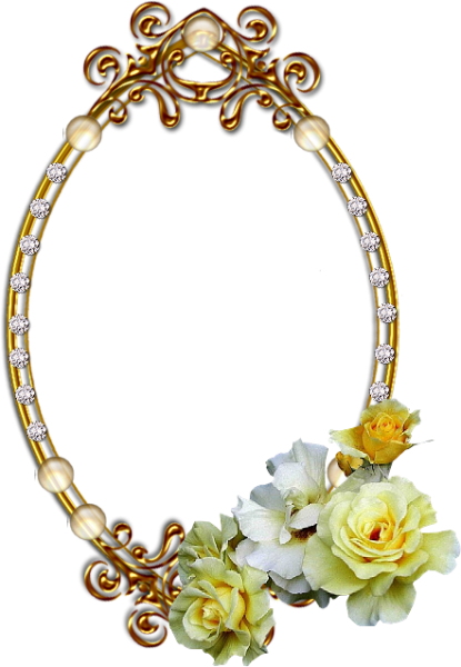 Красивая рамка овал