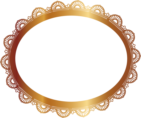 Красивая овальная рамка