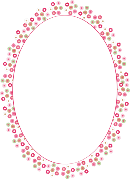 Рамка детская овал