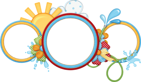 Круглая рамочка детская