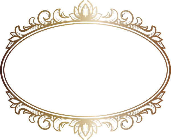 Ажурная овальная рамка