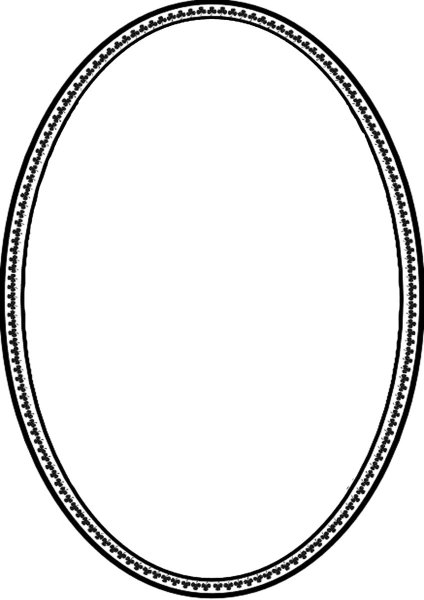 Овальная рамка