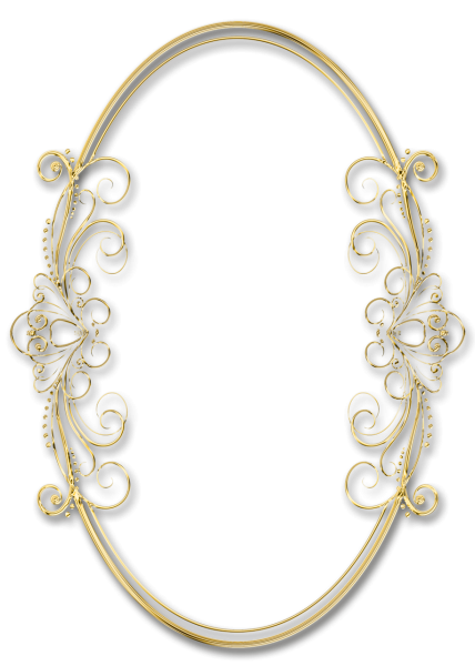 Овальная рамка на прозрачном