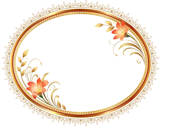 Красивая рамка овал