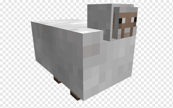 Овца в МАЙНКРАФТЕ на прозрачном фоне