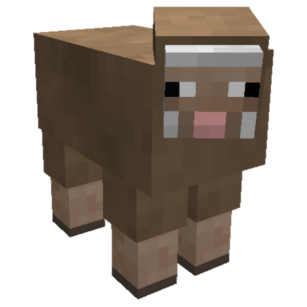 Коричневая овца в МАЙНКРАФТЕ коричневый