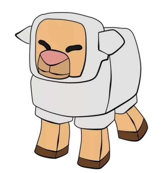 Персонаж из МАЙНКРАФТА овца