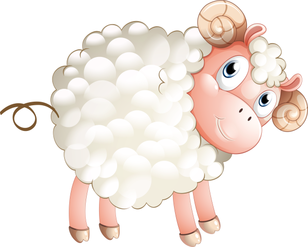 Овечка мультяшная