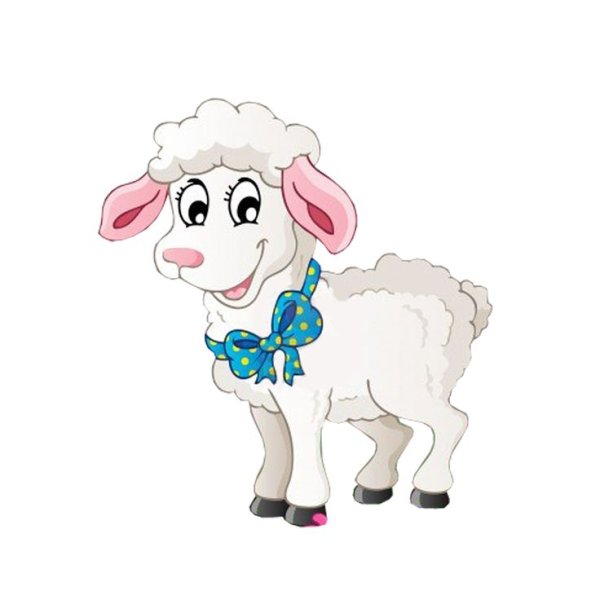 Ягненок мультяшный