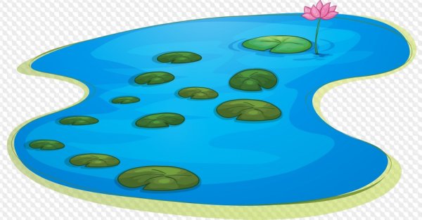 Пруд мультяшный