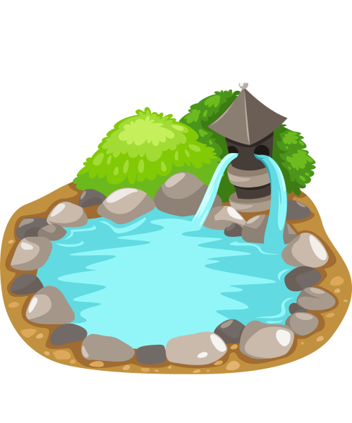 Пруд мультяшный