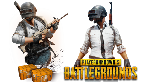PUBG на белом фоне