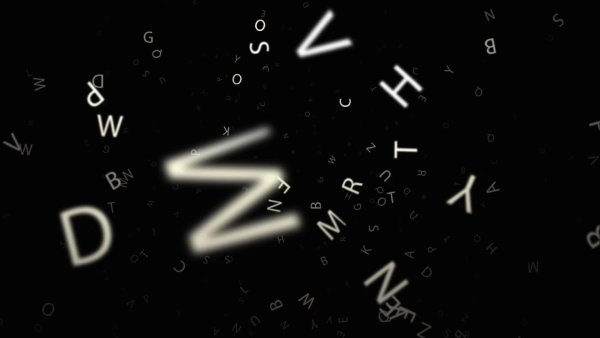 Летящие буквы