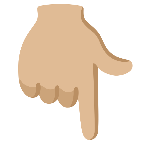 Смайлик рука вниз