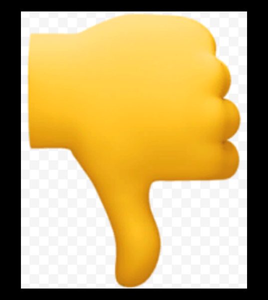 Эмодзи большой палец вниз