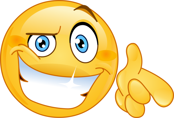 Подмигивающий смайлик с пальцем