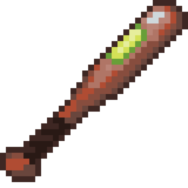 Деревянная бита в МАЙНКРАФТЕ