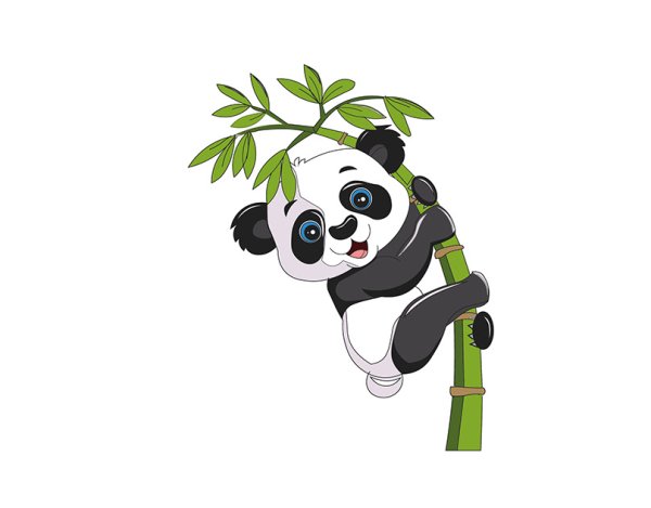 Панда рисунок