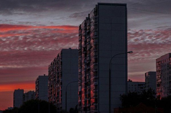 Хрущевки на закате Эстетика