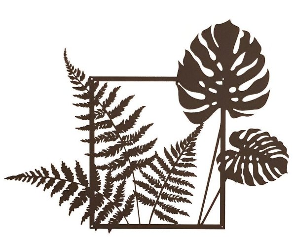 Силуэты листьев для декора стен