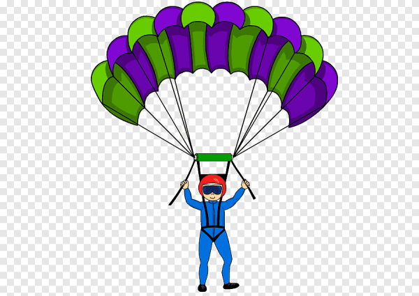 Рисование парашютисты