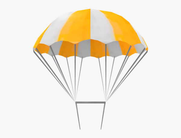 Парашют на белом фоне