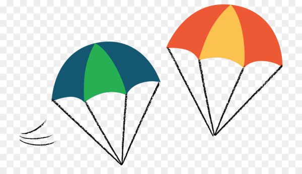 Цветные парашютики для детей