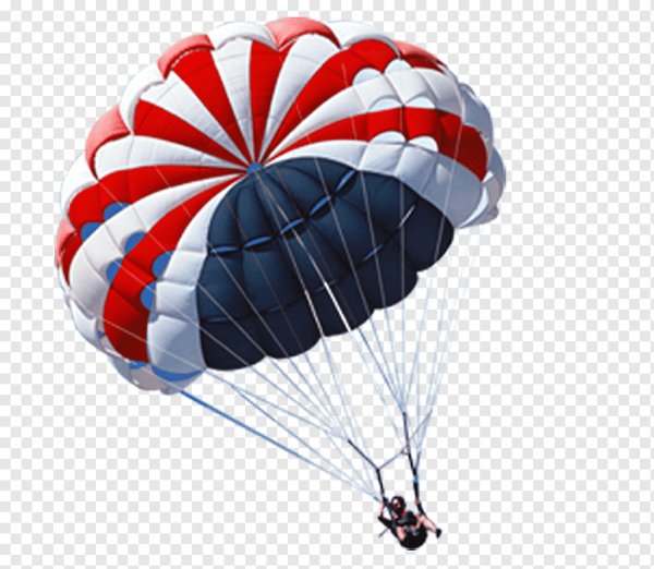Парашют на белом фоне