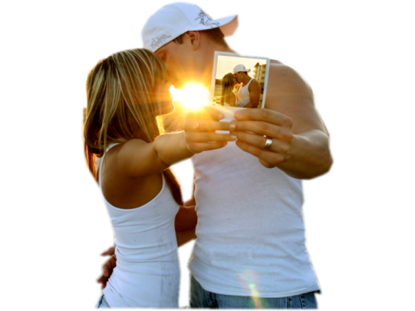 Влюбленный взгляд на прозрачном фоне