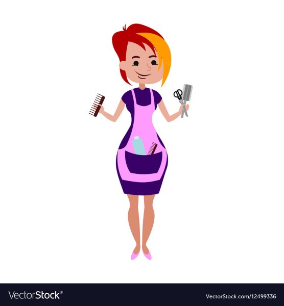 Парикмахер мультяшная