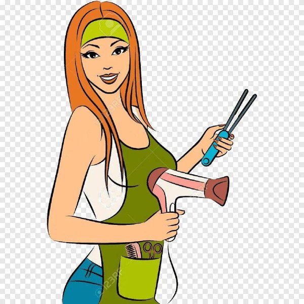 Парикмахер мультяшка