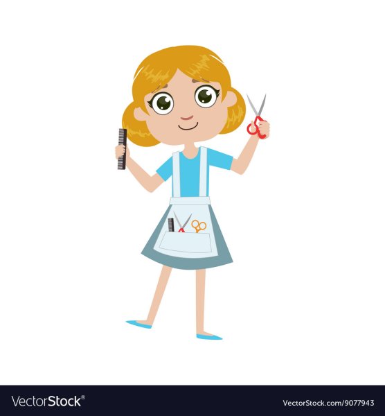 Парикмахер рисунок для детей без фона