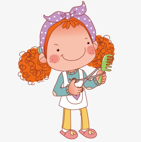 Девочка парикмахер рисунок