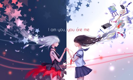 Тройные обои аниме