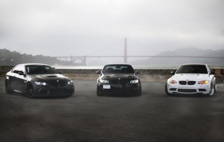 BMW e90 White and Black