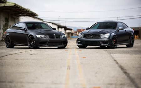BMW m3 и Mercedes