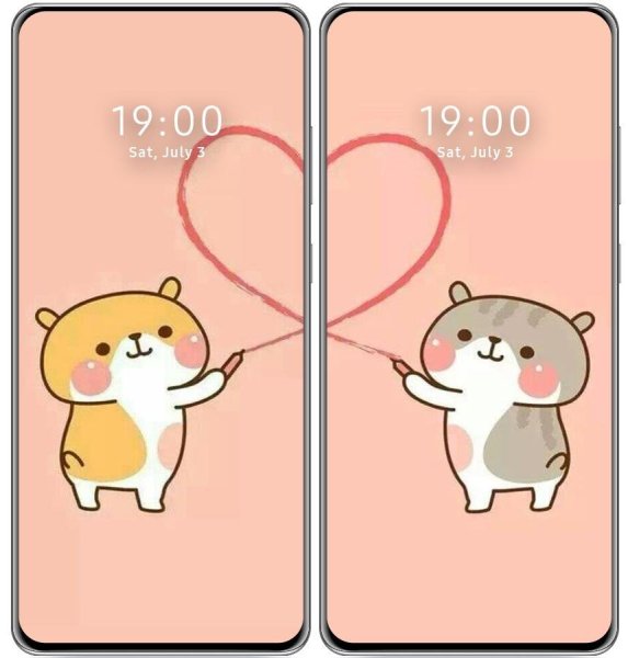 Парные обои разделенные