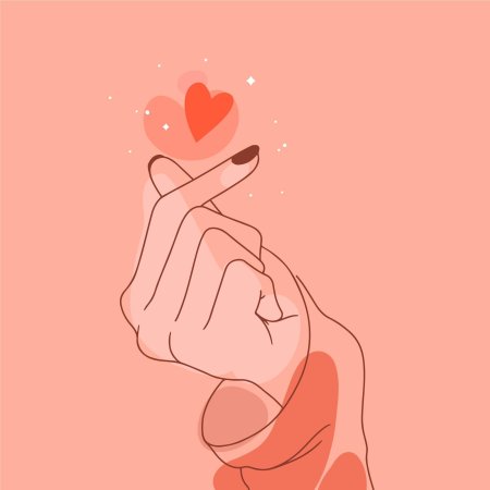 Сердечко из пальцев