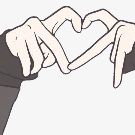 Сердечко из пальцев