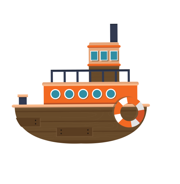 Корабль мультяшный