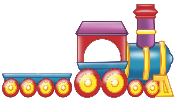 Паровоз на прозрачном фоне